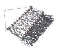 MUCKLILY Hamac Suspendu Tissage Filet à Pompons Tissé Décoration Intérieur Pendentif à Pompons Support De Rangement Macramé Tapisserie Pour Maison Étagère Murale Pour Chambre