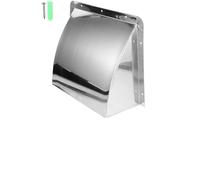 MUCKLILY Hotte d'Extraction de Ventilation en Acier Inoxydable 20 CM sans Grille Sortie d'Échappement Murale Résistante aux Intempéries pour Conduit d'Évacuation Extérieur Cuisine