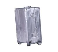 MUCKLILY Housse de Valise Transparent Étanche Protection Anti-Rayures avec Bande Auto-adhésive pour Bagage de Voyage