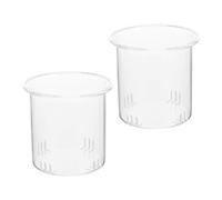 MUCKLILY Infuseur à Thé Réutilisable en Verre 2 Pcs pour Théière 600 Ml, Passoire à Mailles Fines Amovible, Filtre de Rechange pour Infusion de Thé en Vrac, Accessoire Pratique pour