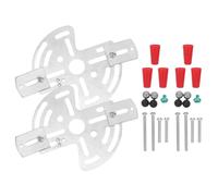 MUCKLILY Kit de 2 Plaques de Fixation Murale en Métal pour Plafonnier et Luminaires Support Robuste 55 X 393 X 004 Suspendre ou Applique Compatible Usage Domestique et Professionnel