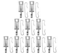 MUCKLILY Kit de 20 Crochets et Entretoises en Aluminium pour Câbles Chauffants Extérieurs Clips de Câble de Gouttière Résistants à la Corrosion Fixation Sécurisée pour Systèmes de