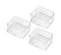 MUCKLILY Kit de Bricolage de 3 Boîtes à Musique Transparentes Mécanisme à Manivelle Plastique Robuste Projet DIY Accessoire de Réparation pour Boîte à Musique