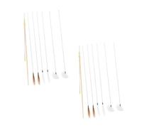 MUCKLILY Kit de Retrait de Cérumen 16 Cuillères à Oreilles Antidérapantes en Plume Outils de Nettoyage Ergonomiques pour Oreilles Accessoires de Soins Auditifs et