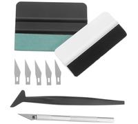 MUCKLILY Kit D'outils pour Pose de Film Adhésif Auto et Papier Peint Lisseur et Cutter en Abs et Acier Carbone pour Installation Facile et Découpe Précise