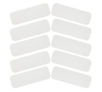 MUCKLILY Lot de 10 Autocollants Adhésifs Blancs Amovibles pour Sonnette, Étanches Trace, Compatibles avec Sonnettes Blink, pour Appartements et Bureaux, Usage Intérieur et Extérieur,