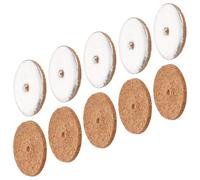 MUCKLILY Lot de 10 Disques Flottants à Mèche Ronds Argentés pour Lampe à Huile, Supports de Base Compatibles Porte-Huile D'autel, Accessoires Décoratifs pour Rituels Spirituels et Bougies