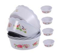 MUCKLILY Lot de 10 Pots Ronds Hydroponiques en Plastique Décoratifs pour Nénuphars et Jonquilles Jardinières Compactes pour Maison et Bureau Conception et Pratique