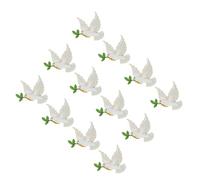 MUCKLILY Lot de 12 Broches Oiseau Mignonnes en Alliage Brillant Épinglettes Rétro Paix Mini Figurines d’Oiseaux pour Paquet à Dos Vêtements Hommes et Femmes Accessoires Polyvalents