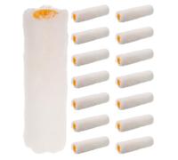MUCKLILY Lot de 15 Mini Rouleaux à Peinture 10 CM avec Manchons en Coton Haute Densité Kit de Rouleaux de Précision pour Murs et Meubles pour Espaces Restreints et Travaux de Finition