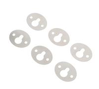 MUCKLILY Lot de 15 Supports D’Étagère Ovales 25X20 MM en Acier Épais Trou de Serrure Crochets Suspendre pour Cadres Photo Miroirs et Étagères Outil de Fixation Mural Polyvalent pour