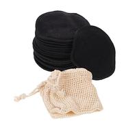 MUCKLILY Lot de 16 Disques Démaquillants Ronds en Fibres de Réutilisables et Lavables pour Peaux Mixtes et Grasses Paquet en Coton et Boîte de Rangement Maquillage Nettoyage