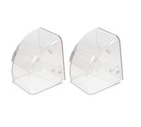 MUCKLILY Lot de 2 Caches de Sonnette Transparents en Plastique Étanche Protection Anti-Pluie pour Sonnette sans Fil Extérieure Couvercle Robuste Résistant aux Intempéries Adapté aux