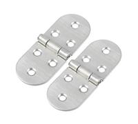 MUCKLILY Lot de 2 Charnières Pliantes en Acier Inoxydable 304 pour Tables Pliantes et Armoires Charnières Métalliques Résistantes à la Corrosion Accessoires Quincaillerie pour Meuble