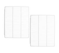MUCKLILY Lot de 2 Étagères Métalliques de Rechange pour Congélateur 45X35 CM Séparateurs Horizontaux en Maille pour Réfrigérateur Optimisation du Rangement Intérieur et Circulation D’Air