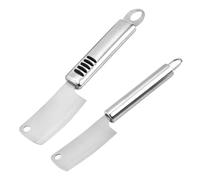 MUCKLILY Lot De 2 Mini Couteaux à Fromage Multifonctions En Acier Inoxydable Anti-dérapant Et Tout Acier, Couteaux à Beurre Compacts, Pour Usage Domestique Et Restauration