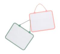 MUCKLILY Lot de 2 Petits Tableaux Blancs Effaçables Cordelette, Double Face en Plastique, pour Bureau et Étudiants, pour Écriture et Jeu