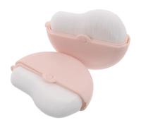 MUCKLILY Lot de 2 Pinceaux à Fond de Teint Liquide Ondulés avec Bouchon Rotatif, Poils Doux et Ergonomiques, Applicateurs Makeup Visage Portables pour Retouches, Adaptés Maquillage
