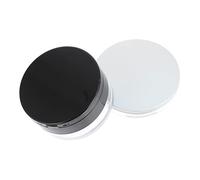 MUCKLILY Lot de 2 Sets de Étuis à Vides Miroir et Houppette 20G Étui de Voyage Pratique pour Maquillage et Cosmétique Accessoire de Beauté Complet