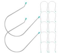 MUCKLILY Lot de 20 Pinces à Bigoudis Chauffantes en Acier Inoxydable Antidérapantes Forme U 445 CM Compatibles Plupart des Rouleaux Chauffants Maintien pour Coiffure Quotidienne