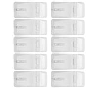 MUCKLILY Lot de 20 Sets de Moraillons à Charnière en Acrylique Transparent, Boucle de Verrouillage pour Valises et Boîtes, Moraillon de Verrouillage Plastique Pratique, pour Porte de Salle