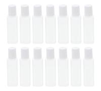 MUCKLILY Lot de 25 Petites Bouteilles en Plastique 30 Ml Couvercle Étanche pour Solution D'entretien Lentilles de Contact, Flacons de Voyage Légers et Portables pour Usage Cosmétique et Soin Personnel