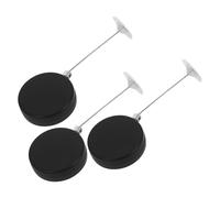 MUCKLILY Lot de 3 Boîtiers Antivol Câble en Acier Rétractable 1 Mètre Verrouillage Sécurisé Attache à Boucle Support Mural pour Télécommande Protection Anti-Perte pour Vitrines et