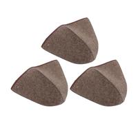 MUCKLILY Lot de 3 Bonnets de Sauna en Feutre de Laine Épais Couleur Brun Foncé Bonnet Isolant à Dôme Haut pour Hommes et Femmes Protection Thermique Optimale pour Sauna et Hammam Respirant