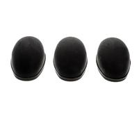 MUCKLILY Lot de 3 Couvre-clés Latéraux Noirs en Caoutchouc pour Saxophone, Accessoires de Protection Simples, Remplacement Aisé pour Usage Musical