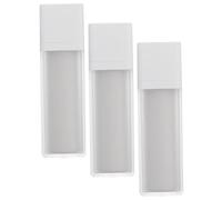 MUCKLILY Lot de 3 Flacons Pompe à Lotion Rechargeable 50ml Carré sans Air pour Visage et Voyage, Bouteille Vide Cosmétique Étanche et Pratique