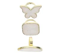 MUCKLILY Lot de 3 Palettes de Nail Art en Anneau ABS Lisse Plateau de Mélange de Couleurs pour Vernis à Ongles Planche de Manucure Multi-Formes pour Création DIY et Décoration Ongles