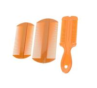 MUCKLILY Lot de 3 Peignes à Dents Très Denses Petit Format en Plastique, Peigne Fin Double Face pour Massage Capillaire, Anti-pellicules, Outil de Coiffure pour Garçon et Filles et Adultes