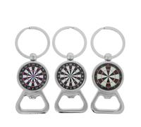 MUCKLILY Lot De 3 Porte-clés À Breloques En Forme De De Fléchettes, Décapsuleur Pour Bouteille De, Soda, Restaurant, Pour Homme, Mari, Papa, Petit Ami, Couleurs