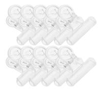 MUCKLILY Lot de 30 Clips de Fixation Transparents en Plastique pour Nail Art Pince D’Extension D’Ongle Outil de Manucure Adapté pour Salon et Usage Personnel Accessoires Nail Art Ongles