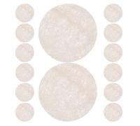 MUCKLILY Lot de 30 Disques Exfoliants en Éponge de Luffa Naturelle 6x6 Cm, Doux et Polyvalents pour Gommage Visage, Nettoyage en Profondeur, Adaptés Salle de Bain, Spa et Soins Personnels