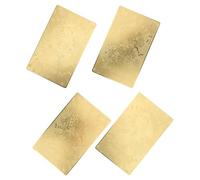 MUCKLILY Lot de 4 Amulettes Feng Shui Tai Sui 2026 en Cuivre Double Face, Cartes de Protection Année du Cheval, Porte-clés Bouddhiste de Richesse, Accessoire Amulette pour Voyage et