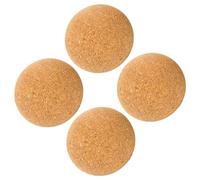 MUCKLILY Lot de 4 Bouchons de Carafe en Bois Naturel 5 CM Bouchons de Vin Ménagers Hermétiques Compact Résistant à L'Usure Accessoires pour Decanteur Vin à Usage Quotidien