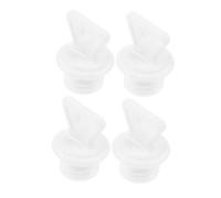 MUCKLILY Lot de 4 Bouchons pour Bouillotte en Polypropylène 2,1 Cm X 1,7 Cm, Bouchons de Remplacement Étanches pour Paquet D'eau Chaude, Compatibles et Compacts pour Thérapies Chaudes