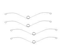 MUCKLILY Lot de 4 Clips à Ressort Robustes pour Grille de Ventilation de Salle de Bain, Fixation 1,4 X 15,6 Mm, Accessoires Résistants pour Ventilateur Plafond, Clips Métalliques