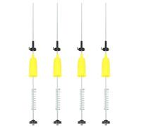 MUCKLILY Lot de 4 Tiges Suspendre pour Machine à Laver Universelles, Barres Suspendre en Acier Robustes, Accessoire de Rechange pour Lave-linge Automatique, des Couleur Aléatoire