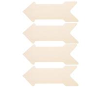 MUCKLILY Lot de 4 Tranches de Flèche en Bois Vierge, Surface Lisse Facile à Peindre, pour Décoration Murale et Projets Créatifs
