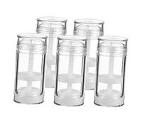 MUCKLILY Lot De 5 Bouteilles Vides De Déodorant En Plastique Pp Réutilisables Et Pratiques Pour Bricolage Et Voyage