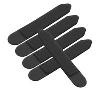 MUCKLILY Lot de 5 Étuis Adhésifs de Protection pour Stylet, Manchon Élastique Noir, Poche Stylet pour Tablette et Téléphone, Accessoire Pratique pour Rangement et Sécurité du Stylo Tactile