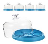 MUCKLILY Lot de 5 Housses de Mouvement de Montre en Plastique Transparent Boîtes de Rangement Compactes Anti-Poussière pour Pièces Horlogères Couverture pour Réparation et Stockage