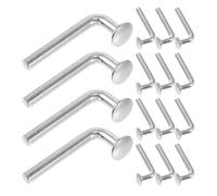 MUCKLILY Lot de 50 Boulons de Sécurité en Fer Galvanisé, Goupilles J Robustes 5X47 MM pour Rayonnages à Palettes, Clips Antirouille pour Meubles et Racks de Stockage, Fixation Sécurisée