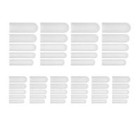 MUCKLILY Lot de 50 Protège-Tirettes de Fermeture Éclair en Silicone pour Lave-Linge et Sèche-Linge Protections Anti-Rayures et Anti-Bruit Petite Taille Compacte Adaptées au Lavage