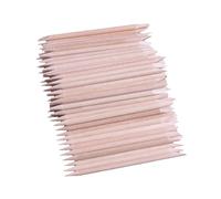 MUCKLILY Lot De 500 Bâtonnets De Bois Pour Ongles Multifonctions Double-face, 100 Pcs Par Paquet, Taille Standard, Applicateurs Cire, Épilation Visage Et Corps, Usage Professionnel Et Domestique