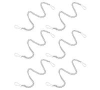 MUCKLILY Lot de 6 Chaînettes de Chasse d'Eau en Acier Inoxydable 30 CM Compatibles Plupart des Clapets Chaîne de Remplacement pour Poignée de Chasse d'Eau Kit de Réparation pour