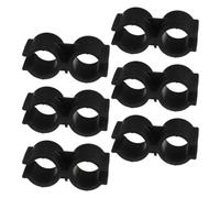 MUCKLILY Lot de 6 Colliers de Serrage Doubles en Plastique H Diamètre Intérieur 25 MM Clips de Connexion Robustes pour Supports de Tuyaux d'Eau Raccords Polyvalents pour Fixation et