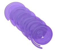 MUCKLILY Lot de 6 Décorations de Fête Spirales en Plastique Pendentifs Suspendus Tourbillon Mauve Macaron Longueur Ajustable pour Décoration Mariage Anniversaire et Fête Suspendue